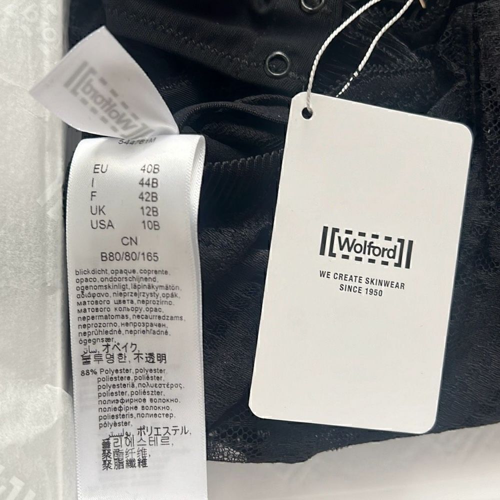 NWT Wolford Esmeralda String Body Black 10 B-cup - Picture 13 of 16